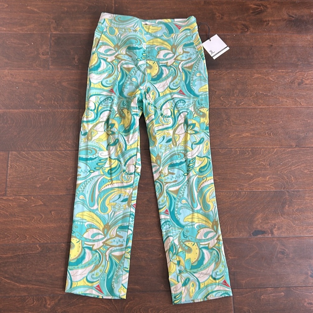 Jules & Leopold Womens Capri Pants Sz XS New Colorful Summer CLA - Picture 1 of 4